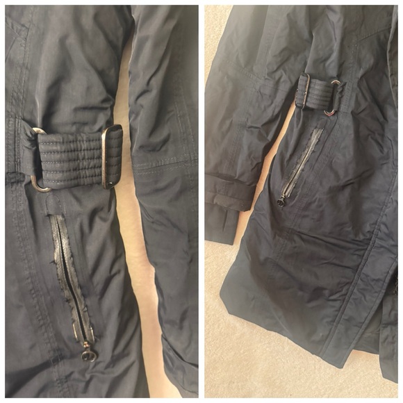 Lululemon Apres Piste Quilted Warm Lined Hood Jacket 2Layer Coat Pocket Black 10 - Picture 8 of 16